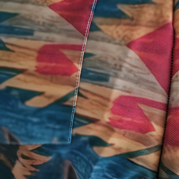 Colorful Geometric Patterned Pants - Picture 5 of 7